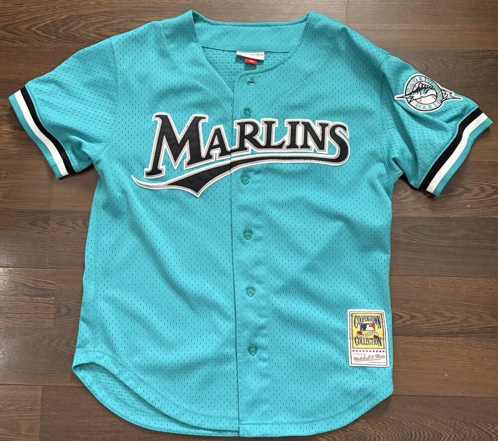 Andre Dawson Florida Marlins Mitchell & Ness Baseball Jersey Mens Size 40 Medium